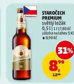 Penny Market STAROČECH PREMIUM světlý ležák nabídka