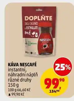 Penny Market NESCAFE KÁVA NESCAFÉ instantní, náhradní náplň nabídka