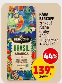Penny Market KÁVA BERCOFF zrnková nabídka