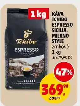 Penny Market KÁVA TCHIBO ESPRESSO SICILIA, MILANO STYLE zrnková nabídka