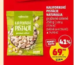 Penny Market KALIFORNSKÉ PISTÁCIE NATURALIA pražené solené nabídka