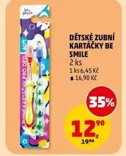Penny Market DĚTSKÉ ZUBNÍ KARTÁČKY BE SMILE, 2 ks nabídka