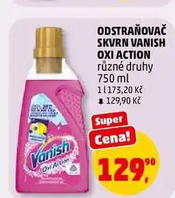 Penny Market ODSTRAŇOVAČ SKVRN VANISH OXI ACTION nabídka