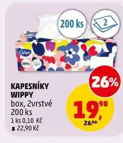 Penny Market KAPESNÍKY WIPPY, 200 ks nabídka