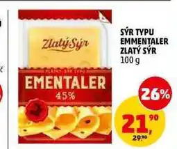 Penny Market SÝR TYPU EMMENTALER ZLATÝ SÝR nabídka