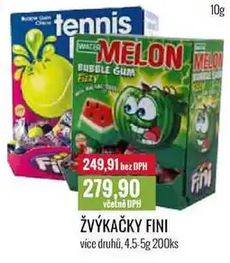 Ratio ŽVÝKAČKY FINI 4,5-5g 200ks nabídka