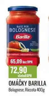 Ratio OMÁČKY BARILLA Bolognese, Riccota nabídka