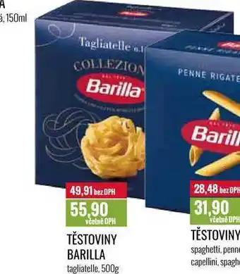 Ratio TĚSTOVINY BARILLA tagliatelle nabídka