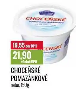 Ratio CHOCEŇSKÉ POMAZÁNKOVÉ natur nabídka