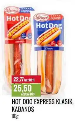 Ratio HOT DOG EXPRESS KLASIK, KABANOS nabídka