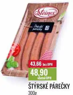 Ratio ŠTÝRSKÉ PÁREČKY nabídka