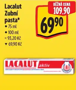 Albert Lacalut Zubní pasta nabídka