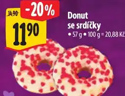 Albert Donut se srdíčky nabídka