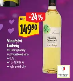 Albert Vinařství Ludwig nabídka