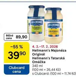 Tesco Hellmann's Majonéza Originál nabídka