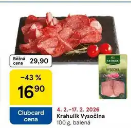 Tesco Krahulík Vysočina, 100 g, balená nabídka