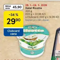 Tesco Italat Ricotta nabídka