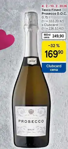 Tesco Tesco Finest Prosecco D.O.C nabídka