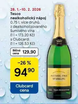 Tesco Tesco nealkoholický nápoj, 0.75 I, více druhů nabídka