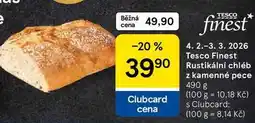Tesco Tesco Finest Rustikální chléb z kamenné pece nabídka