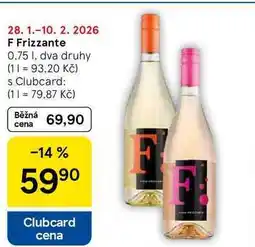 Tesco F Frizzante, 0.75 l, dva druhy nabídka
