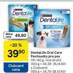 Tesco DentaLife Oral Care Pochoutky pro psy, 115-142 g, více druhů nabídka