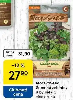 Tesco MoravoSeed Semena zeleniny a bylinek C, více druhů nabídka