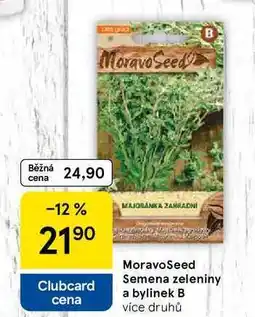 Tesco MoravoSeed Semena zeleniny a bylinek B, více druhů nabídka