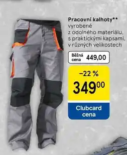 Tesco Pracovní kalhoty, vyrobené z odolného materiálu. s praktickými kapsami. v různých velikostech nabídka