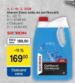 Tesco Sheron Zimní směs do ostřikovačů, 5 l,-20 °C nabídka