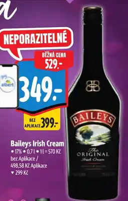 Albert Baileys Irish Cream nabídka