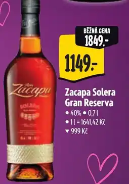 Albert Zacapa Solera Gran Reserva nabídka