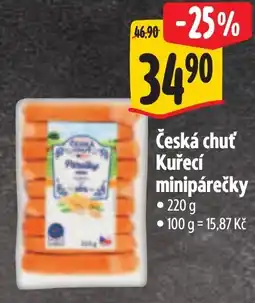 Albert Česká chuť Kuřecí minipárečky nabídka