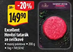 Albert Excellent Hovězí tatarák ze svíčkové nabídka