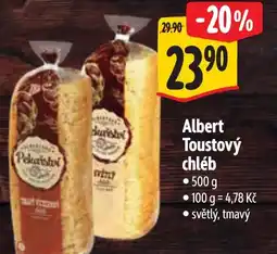Albert Albert Toustový chléb nabídka