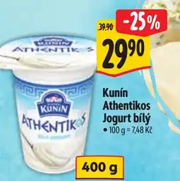 Albert Kunín Athentikos Jogurt bílý nabídka