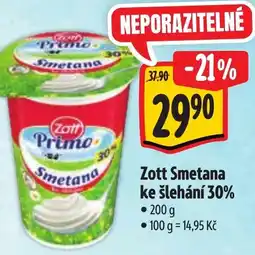 Albert Zott Smetana ke slehani 30% nabídka