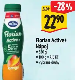Albert Olma Florian Active+ Nápoj nabídka