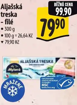 Albert Aljašská treska - filé nabídka