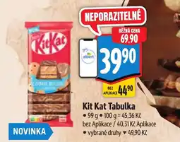 Albert Kit Kat Tabulka nabídka