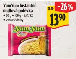 Albert Yum Yum Instantní nudlová polévka nabídka