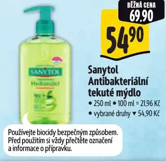 Albert Sanytol Antibakteriální tekuté mýdlo nabídka