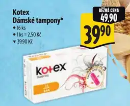 Albert Kotex Dámské tampony nabídka