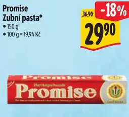 Albert Promise Zubní pasta nabídka