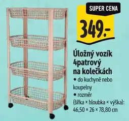 Albert Úložný vozík 4patrový na kolečkách nabídka