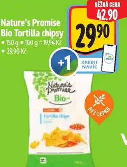 Albert Nature's Promise Bio Tortilla chipsy nabídka
