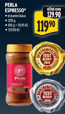 Albert Perla espresso nabídka