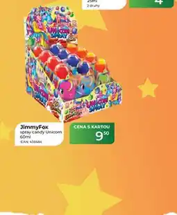 Tamda Foods JimmyFox spray candy Unicorn nabídka