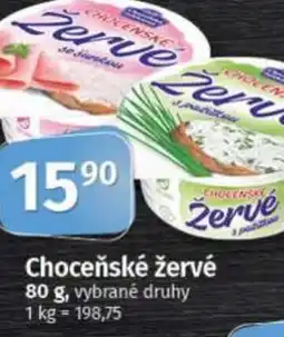 COOP TIP Choceňské žervé nabídka