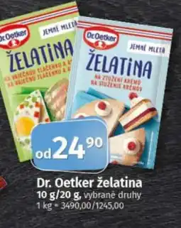 COOP TIP Dr. Oetker želatina nabídka